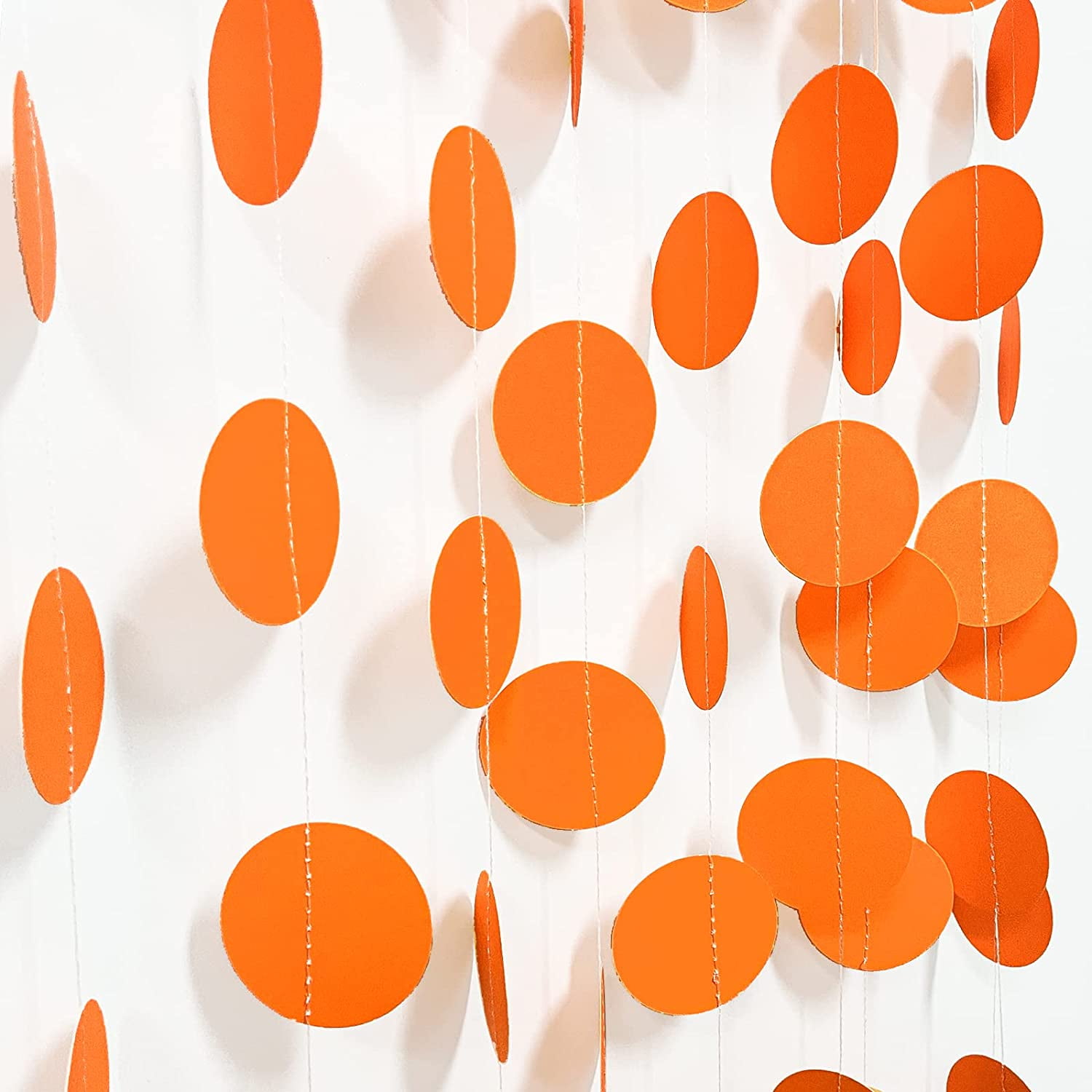 52 Feet Circle Dots Gold Circle Garlands Glitter Gold Decorations Party