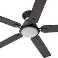 thumbnail image 1 of 52" Flush Mount Ceiling Fan with Remote Indoor LED Light DC Motor Reversible Blades, 1 of 11