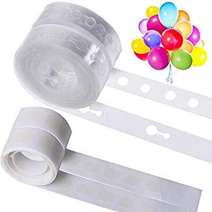 Balloon Glue Decorating Strip Kit for Arch Garland 5m One-Hole Balloon  Decorating Strip, 5m Double-Hole Balloon Decorating Strip，200Pcs Dot Glues  for
