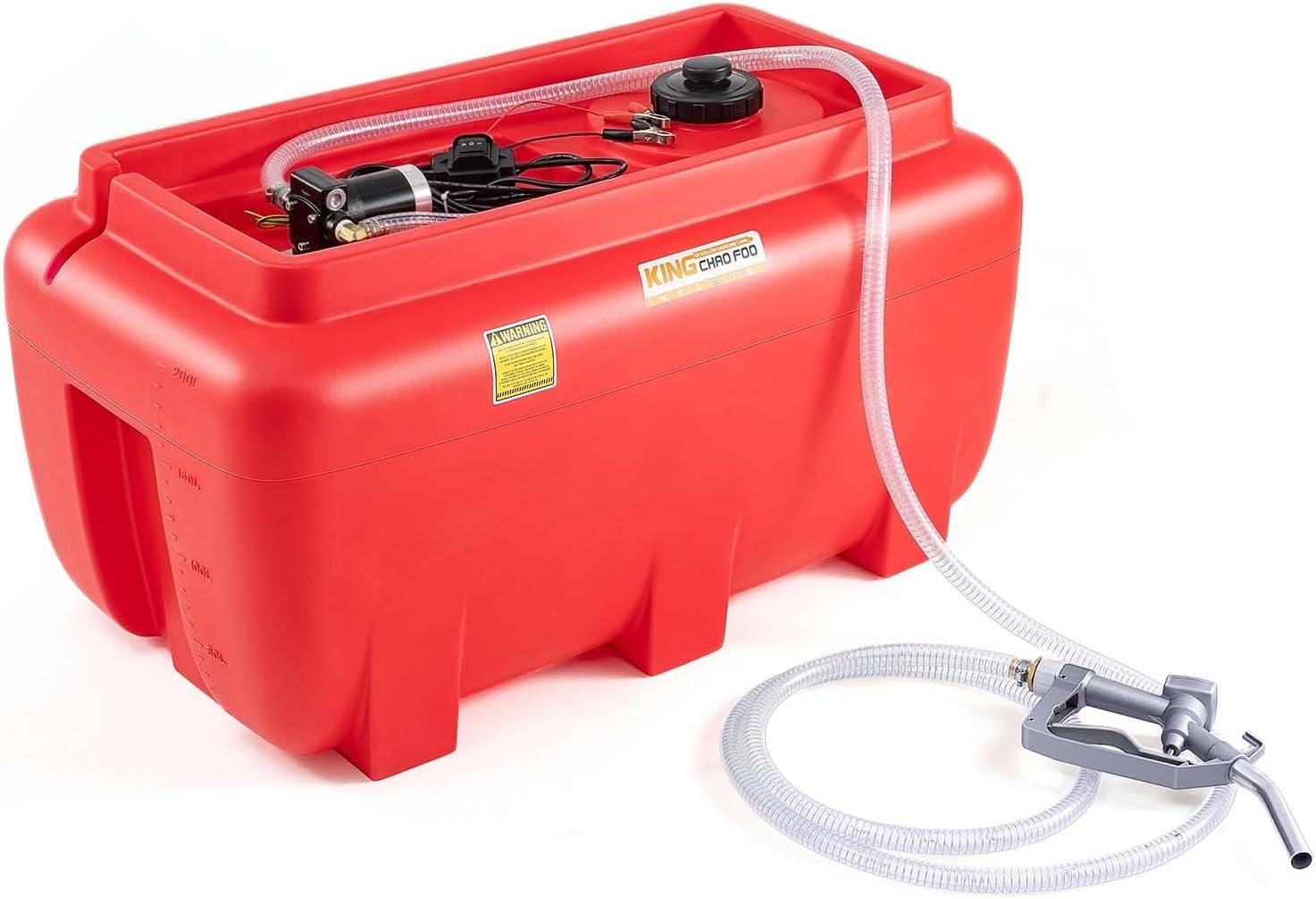 52 Gallon Portable Diesel Tank, Diesel Fuel Tank with 12V Electric Fuel