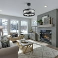 thumbnail image 1 of MORANDI GREY INC-FC 20" Crystal Ceiling Fan with Light Kit and Remote Included, 1 of 5