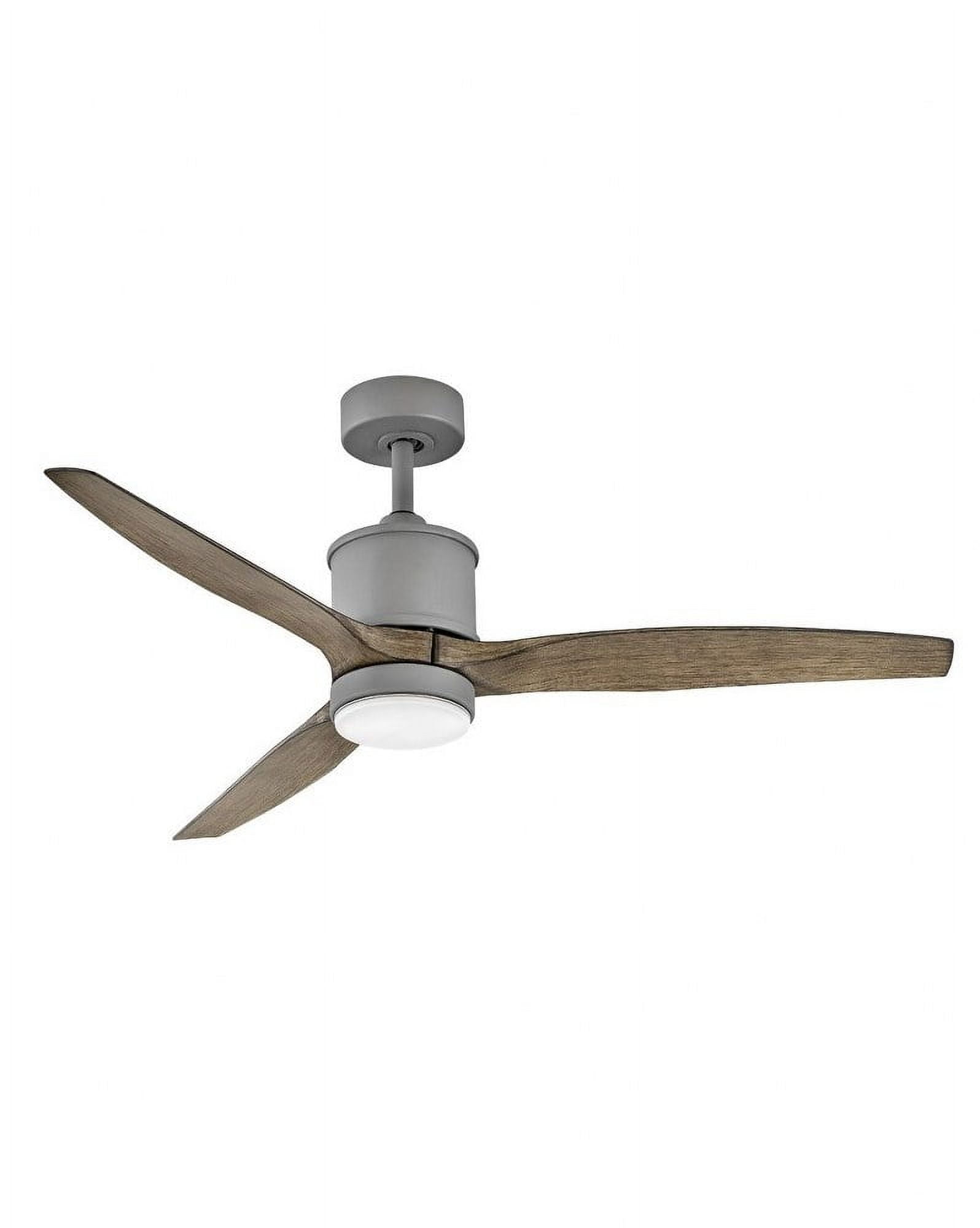 Graphite 52'' Ceiling Fan with Driftwood Blades and LED Light