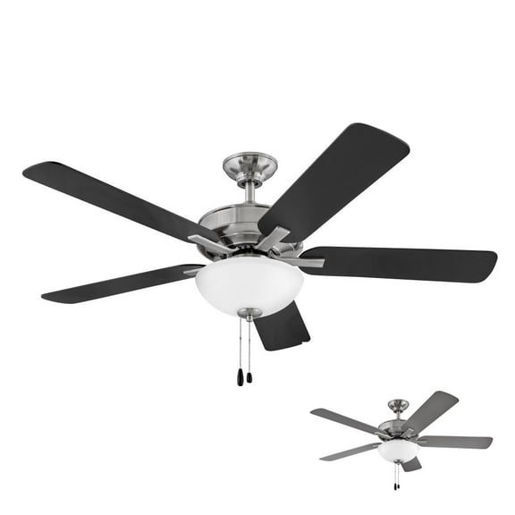52 Inch 5 Blade Ceiling Fan-Brushed Nickel Finish Hinkley Lighting 903352Fbn-Lia