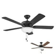 thumbnail image 1 of 52 Inch 5 Blade Ceiling Fan-Matte Black Finish Hinkley Lighting 903352Fmb-Lia, 1 of 22