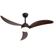 52 Inch Ceiling Mounted FanLight Ceiling Fan with Lights and Smart Remote Control 6 Speed Quiet Reversible DC Motor for Bedroom Restaurant Household Indoor &Outdoor