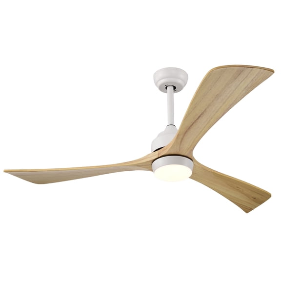 52 Inch Contemporary Ceiling Fan with LED Light and Remote Control