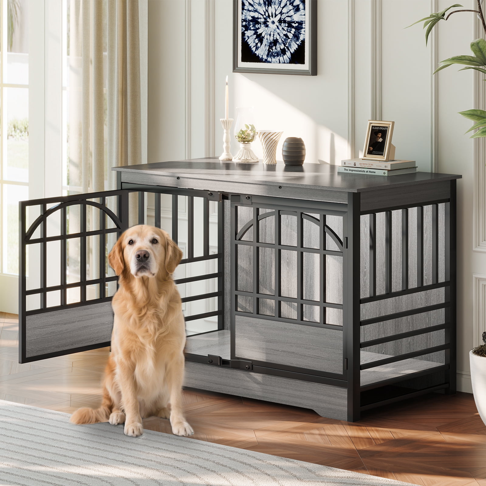 Photo inspiration: Gallery Detail: 52 Inch Dog Crate Furniture Xl Indoor Dog Kennel For