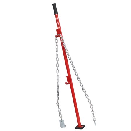 52 Inch Long Universal Pulling Stick Tool in Red Steel for Car Repair Bumpers, Body, and Hood Dent Fixing