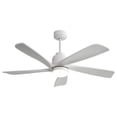 thumbnail image 1 of 52 Inch Modern Ceiling Fan With 120V Dimmable 5 Solid Wood Blades Remote Control Reversible DC Motor With Led Light, 1 of 5