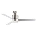 thumbnail image 1 of 88806SN Maxim Lighting Tanker - 52 Inch Outdoor 3 Blade Ceiling Fan with Light Kit-Satin Nickel Finish, 1 of 5