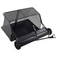 thumbnail image 1 of 52-Inch Tow Behind Lawn Sweeper, 26 cu.ft. Large Capacity Yard Sweeper with Adjustable Height and Dumping Rope, Heavy Duty Leaf & Grass Collector, 1 of 5