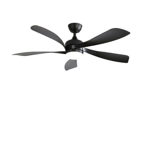 52"Indoor Ceiling Fan With 3 Color Dimmable 5 ABS Blades Remote Control Reversible DC Motor Bedroom Ceiling Fan