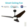 thumbnail image 1 of 52" Indoor/Outdoor Smart Ceiling Fan with Dimmable LED Light for Living Room Bedroom, 1 of 8