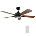 thumbnail image 1 of 52" Indoor Wifi Ceiling Fan with Remote and Light for Smart Home Office, 1 of 11