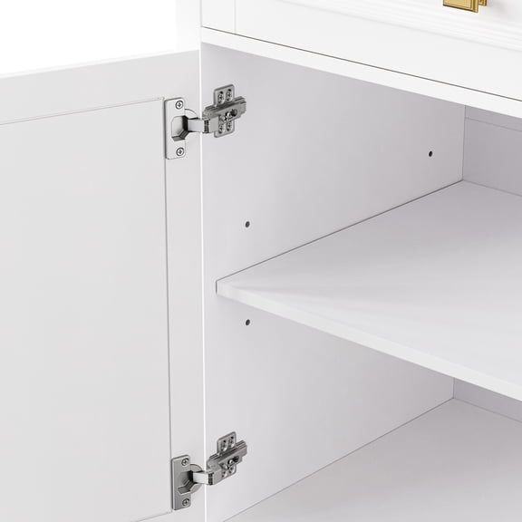 52'' Kitchen Island with Embossed Design and Drop Leaf for Spacious Kitchen Workspace