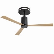 52Low Profile Ceiling Fan with Light and Remote Flush Mount Ceiling Fan Noiseless Reversible DC Motor for Living Room