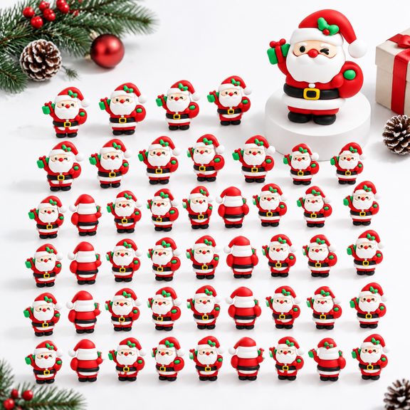 52 Mini Santa Clafigurines Mas Miniatures Decor