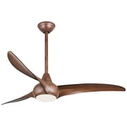 52" Minka Aire Light Wave Distressed Koa Indoor Ceiling Fan Handheld Remote Control for Living Room Bedroom Kitchen Dining