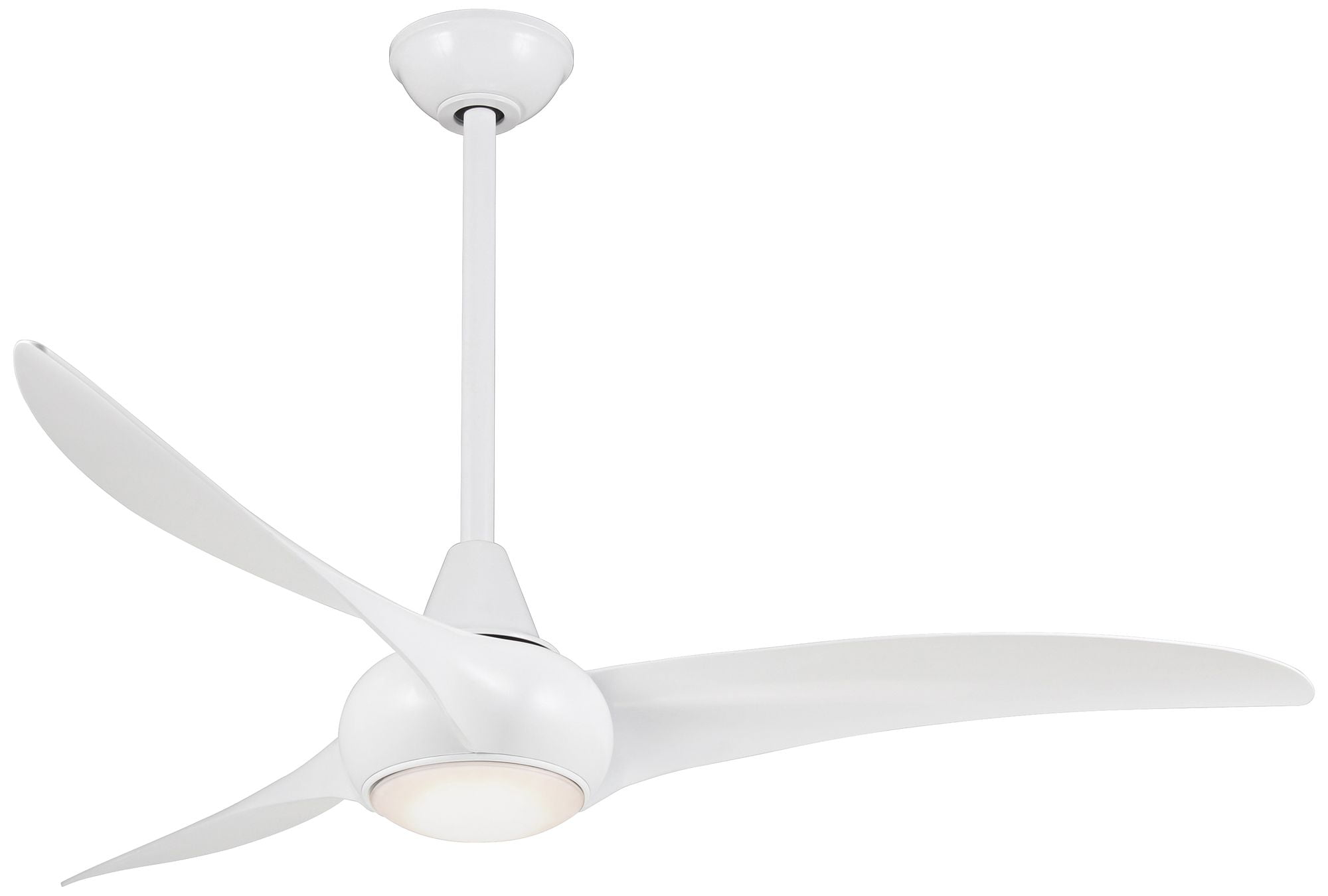 52" White LED Ceiling Fan with Remote and Light Kit