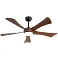 thumbnail image 1 of 52"Modern Ceiling Fan With 3 Color Dimmable and Remote Control 5 ABS Blades Reversible DC Motor With Led Light, 1 of 7