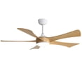 thumbnail image 1 of 52"Modern Ceiling Fan With 3 Color Dimmable and Remote Control 5 ABS Blades Reversible DC Motor With Led Light, 1 of 7