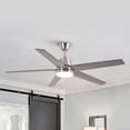 thumbnail image 1 of 52" Modern Sand Nickle Smart Ceiling Fan with Dimmable LED Light and Remote, APP Control, 1 of 19