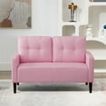 52" Modern Futon, Small Sofa Mini Couch Loveseat, Polyester Couch