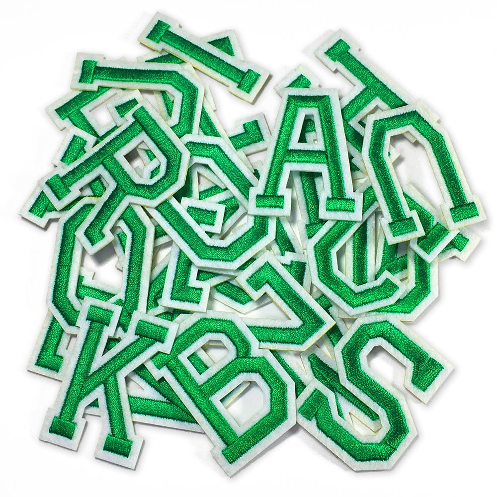 52 PCS 2" IronOn Letter Patches by AZ Alphabet Appliques, 2 Set