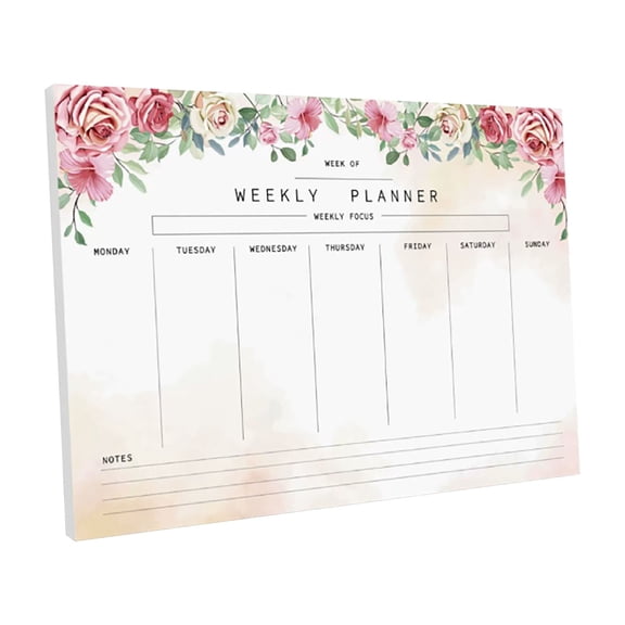 52 Page Floral Tear Weekly Planner