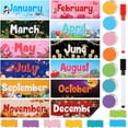 52 Pcs Magnetic Holiday Monthly Headliners Include 12 Months of The ...