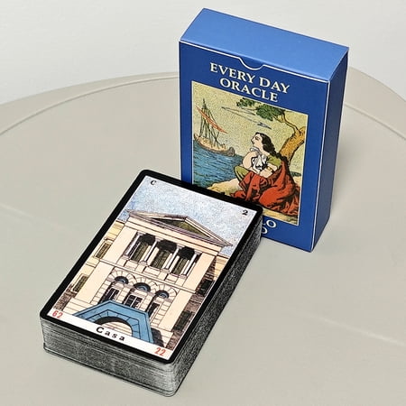 52 Pcs Oracle Sibyl Cards 9*6cm Every Day Oracle Deck Sibilla Italian Deck For Party Game, Birthday Gift