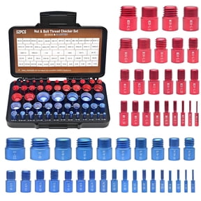 52 Piece Thread Checker Set Metric Gauges For Screws Fasteners Workshop Maintenance Spaceflight Aluminum