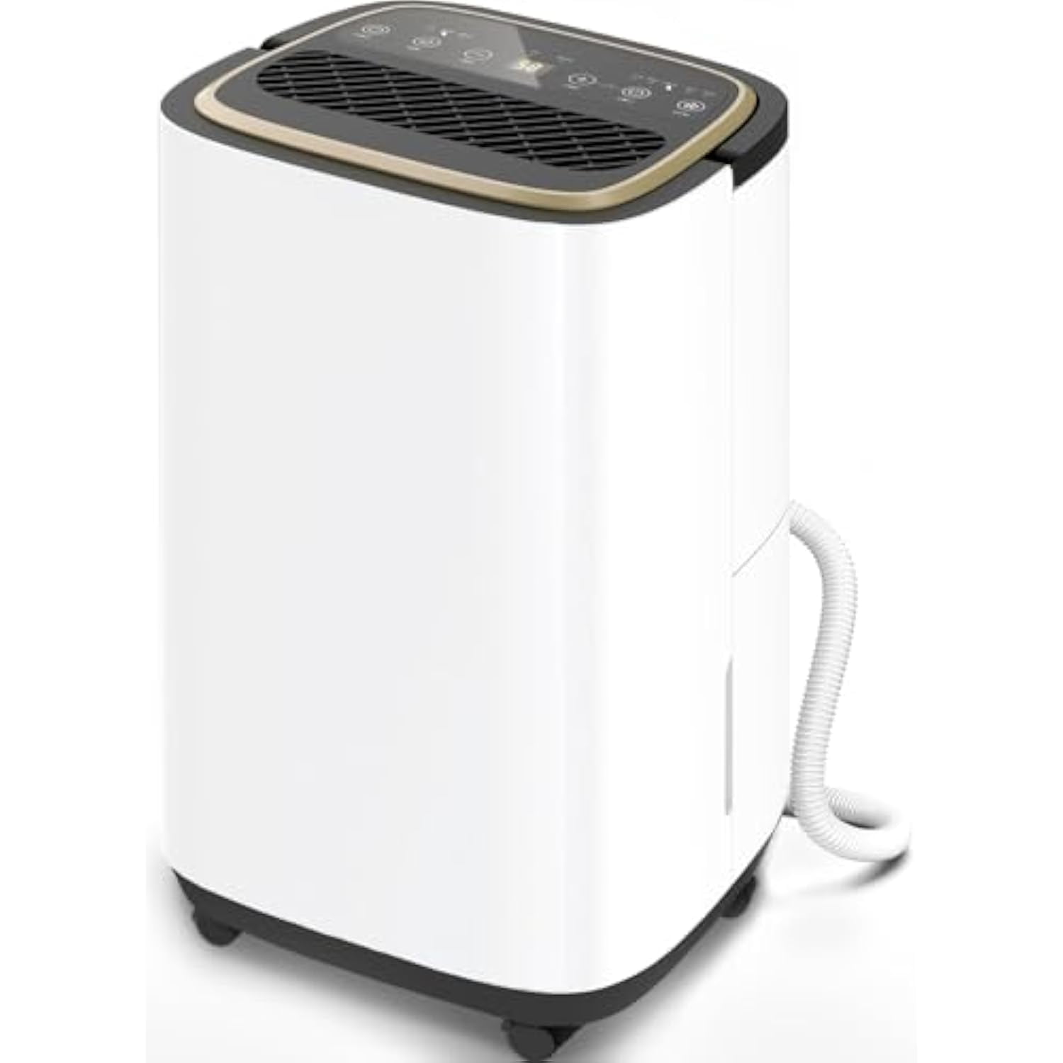 52 Pint Dehumidifier- 5000 Sq. Ft. Large Basement Dehumidifiers with Hose for Large Rooms - Smart Humidity Control with Pump- Dehu/Dry/Air Mode, LED Display,Timer, Child Lock
