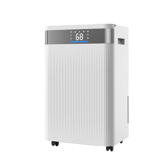 52 Pints Dehumidifier for Home, Basement, Bedroom - Smart Humidity Control, Low Noise, Auto Mode, Continuous Drain, LED Display