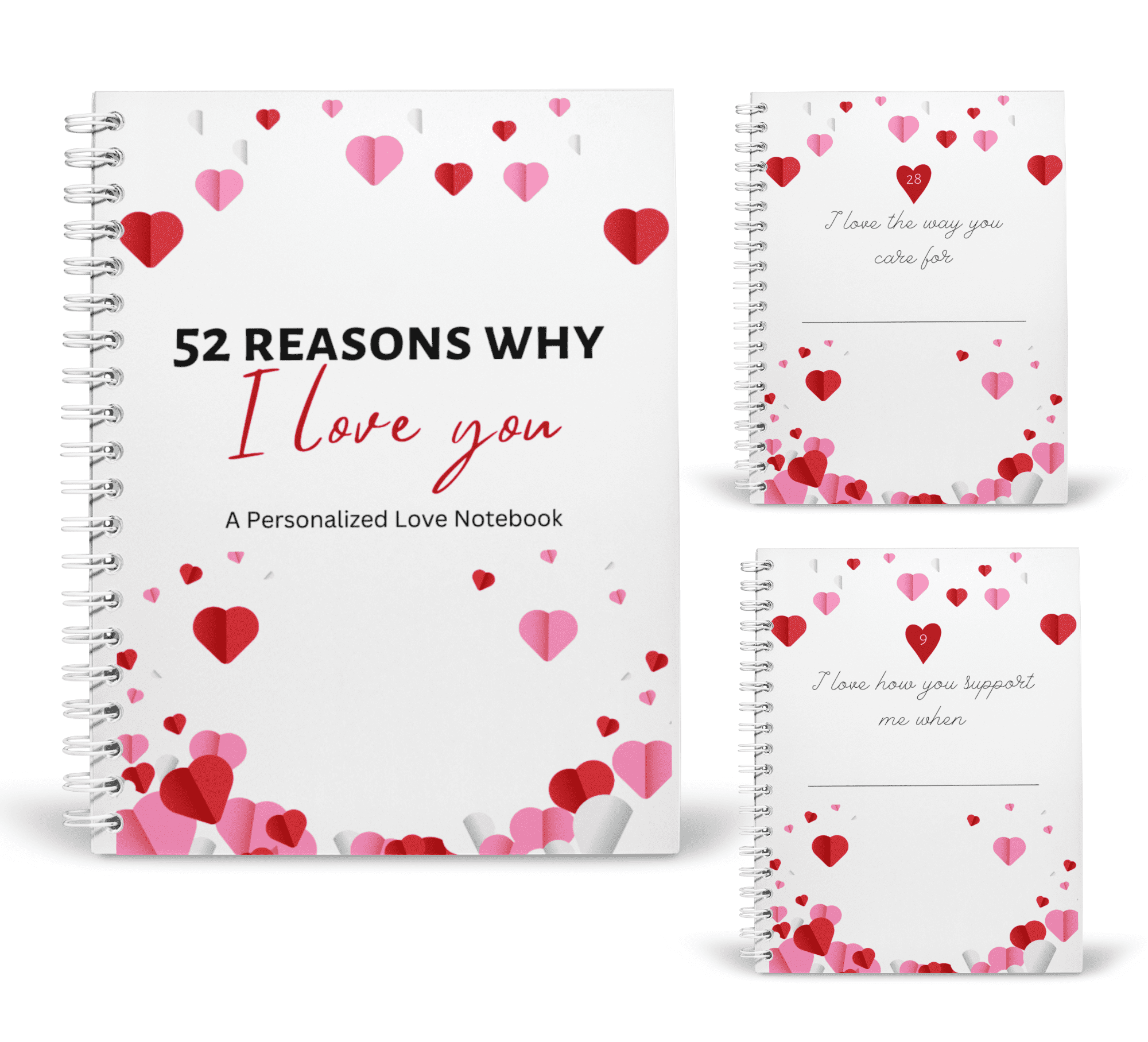 Notebook Reason Why 52 Reasons Why I Love You: A Personalized Love Notebook - Walmart.com