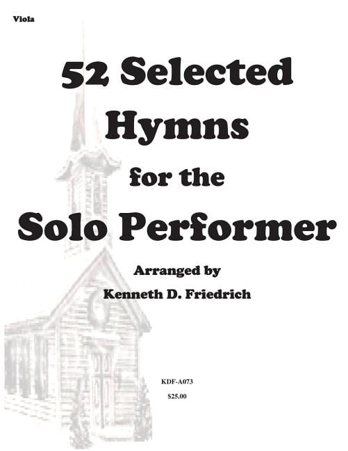 52 Selected Hymns for the Solo Performer-viola version (Paperback)