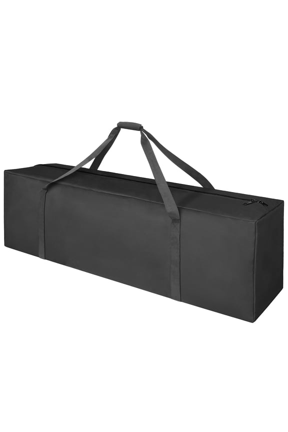 52" Sports Duffle Bag - 160L Extra Large Travel Duffel Luggage Bag with Upgrade 2-way Lockable Zippers, Sturdy & Water Resistant Long Duffle Bag for Camping Moving, Black