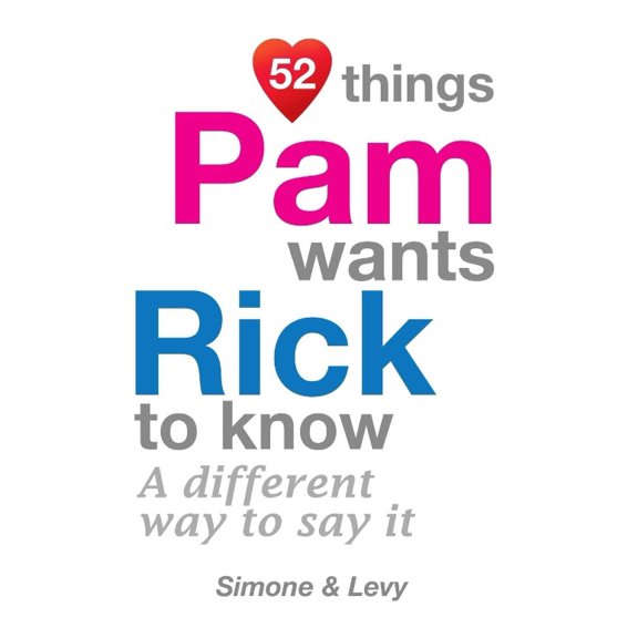 52 Things Pam Wants Rick to Know: A Different Way to Say It
