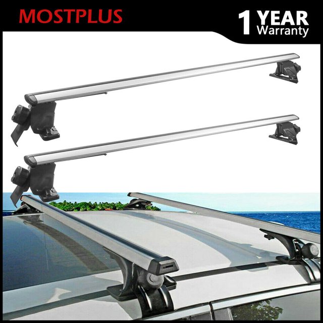 52" Universal Top Cargo Carrier Cross Bar Roof Rack for Car SUV W