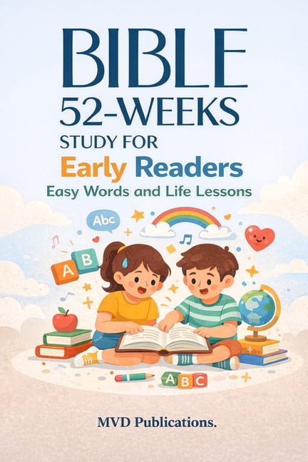 52-Week Bible Study for Early Readers: Easy Words and Life Lessons, (Paperback)