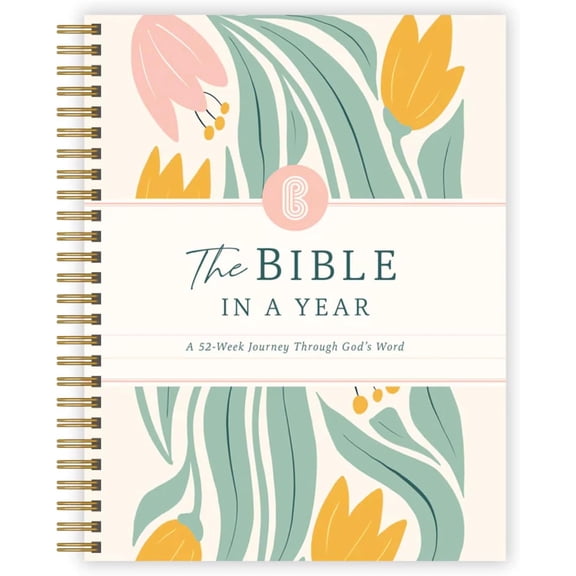 52 Week Bible Workshop Guide: One Year Bible - Daily Workshop Plan With Verses, Reflection Questions, And Prayer Prompts For Women, Spiral Bound Journal, Bible Seminar Book, Inspiration Cover Art