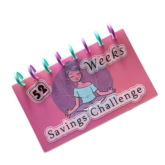 52 Week Money Saving Challenge Planner with Envelopes Savings Finance Notebook