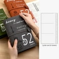 thumbnail image 1 of 52-Week Savings Challenge Planner, Reusable Budget Book with Envelope Cover Organizer, Blue Color for Couples & Personal Finance, Money-Saving Tracker, budget planner,Grey,1PC, 1 of 7
