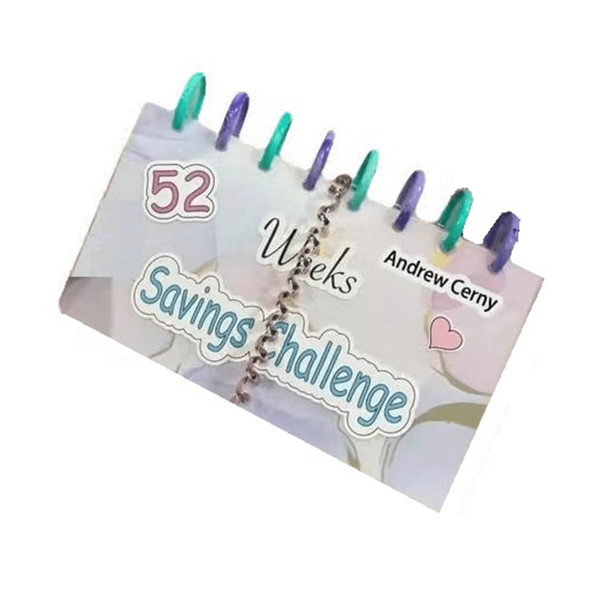52 Week Savings Challenge, Reusable Budget Book with Cash Envelopes