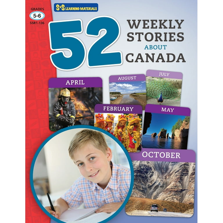 52 Weekly Non Fiction: 52 Weekly Nonfiction Stories About Canada Grades 5-6  (Series #5) (Paperback) 