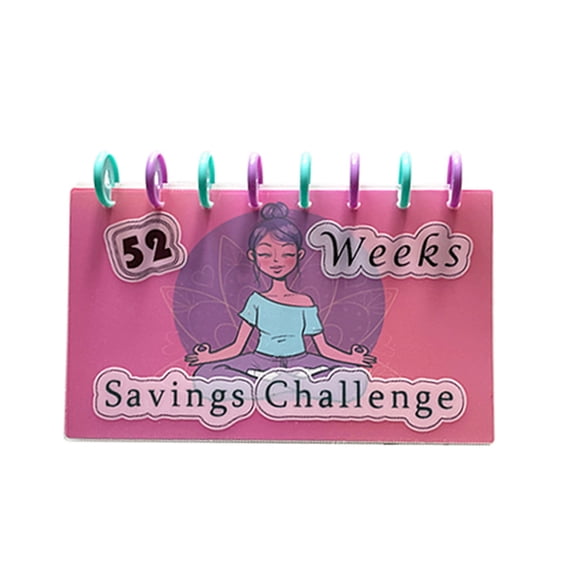 52 Weeks Savings Challenge Binder Practical Money Saving Guidebook with Envelope Motivational Financial Diary Planner