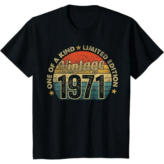 52 Years Old Vintage 1971 Limited Edition 52nd Birthday T-Shirt