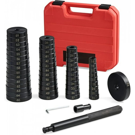 52-in-1 Custom Bushing Driver Tool Set and Transmission Wheel Axle Bearing Race Seal Installer Remover, Bush Removal Puller Bearing Press Tool Kit