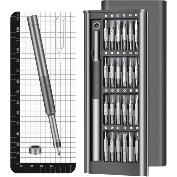 52-in-1 Precision Magnetic Screwdriver Set, S2 Alloy Steel Mini Electronics Repair Tool Kit, Disassembly Tools for iPhone, Laptop, MacBook, PC, Watch, Eyeglasses, Ring Doorbell & PS5