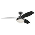 thumbnail image 1 of 52 in. Indoor Ceiling Fan with LED Light Kit with Gun Metal Finish with Reversible Black, 1 of 1